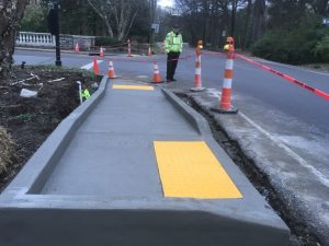 Concrete walkway installation by Oakley Construction in Middle Tennessee, deliverying reliable concrete contracting services