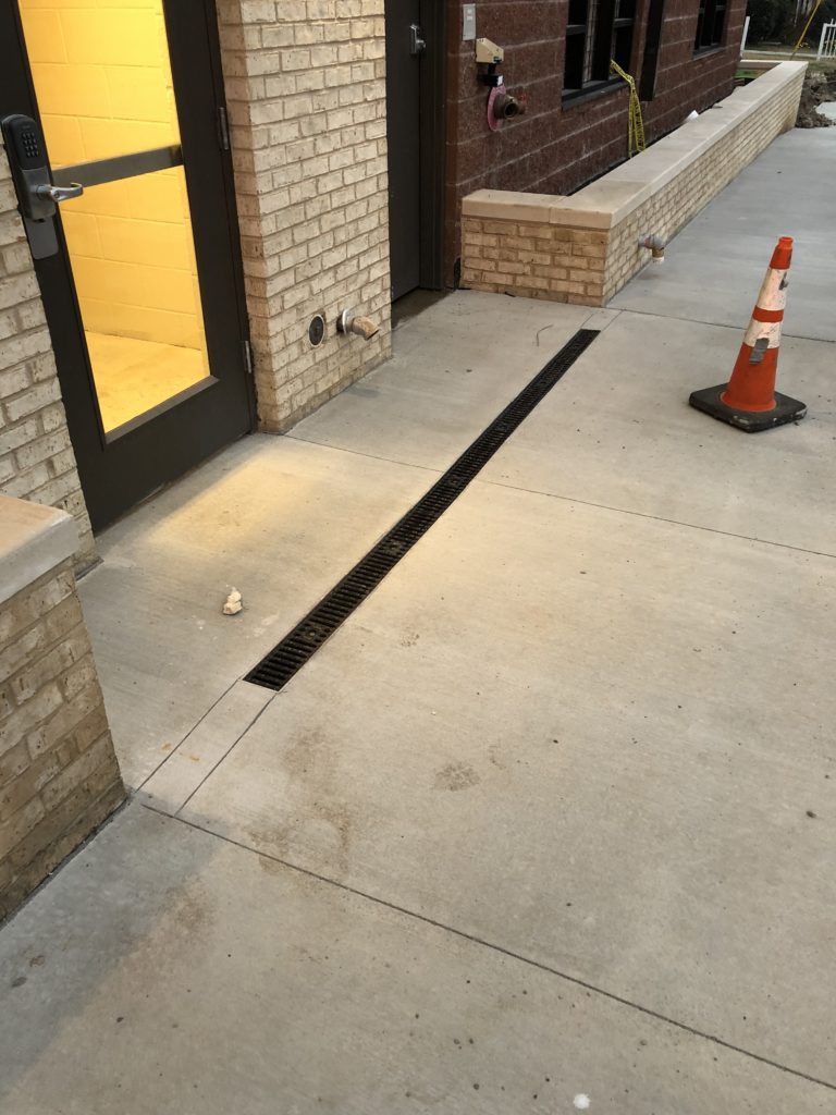 Concrete Sidewalk and Streetscape