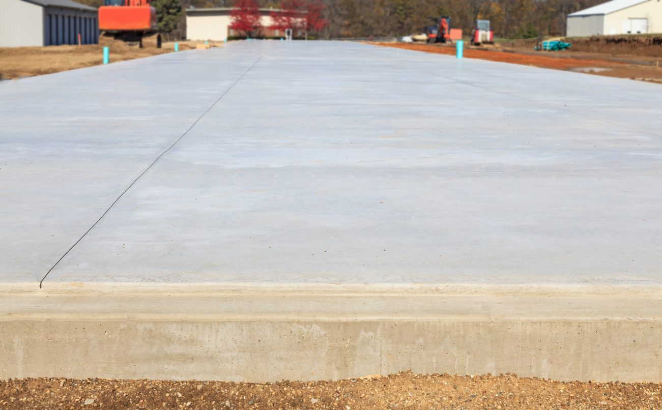 Industrial foundation slab for manufacturing facility - Oakley Construction, Nashville TN